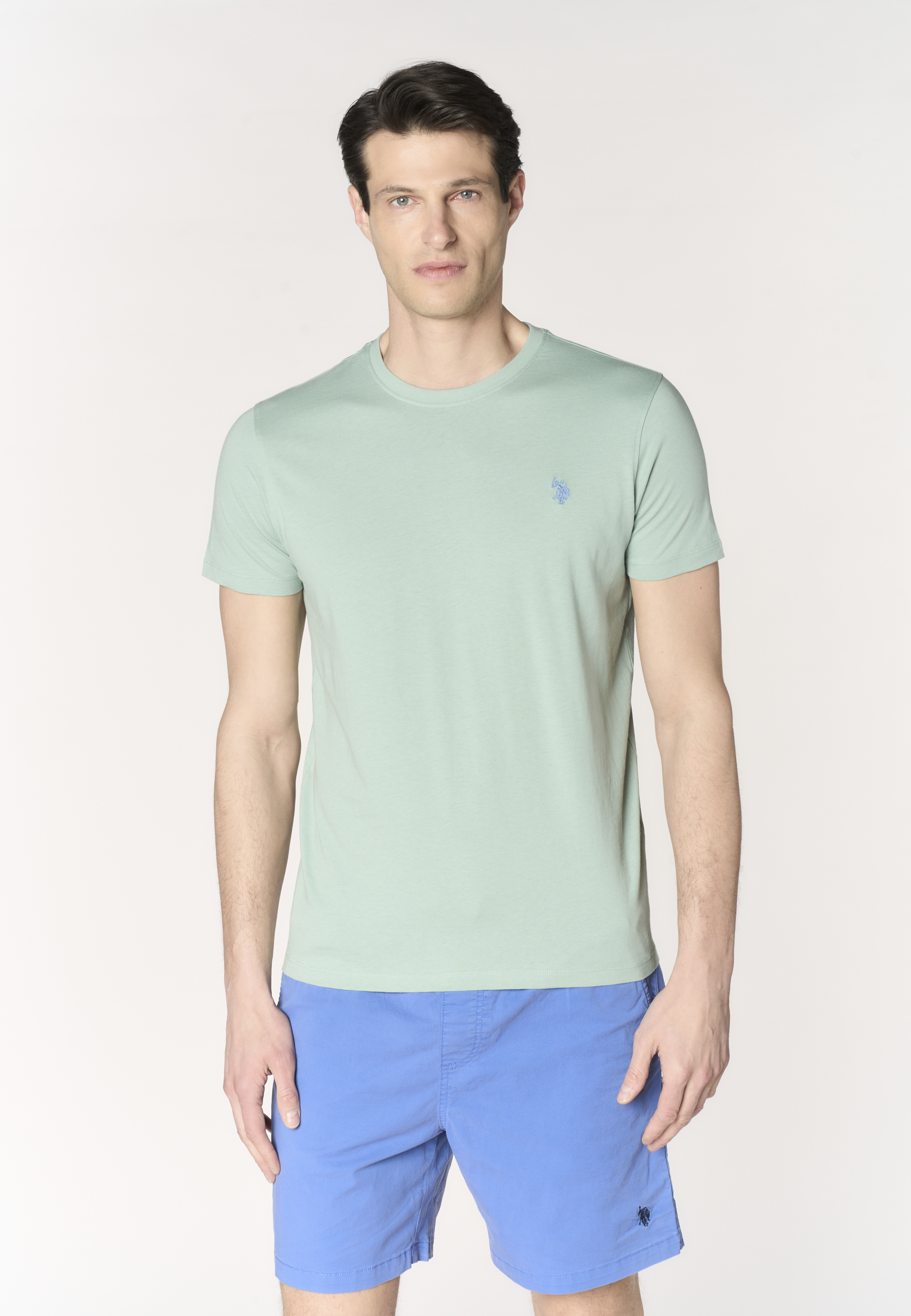 T-shirt girocollo in cotone