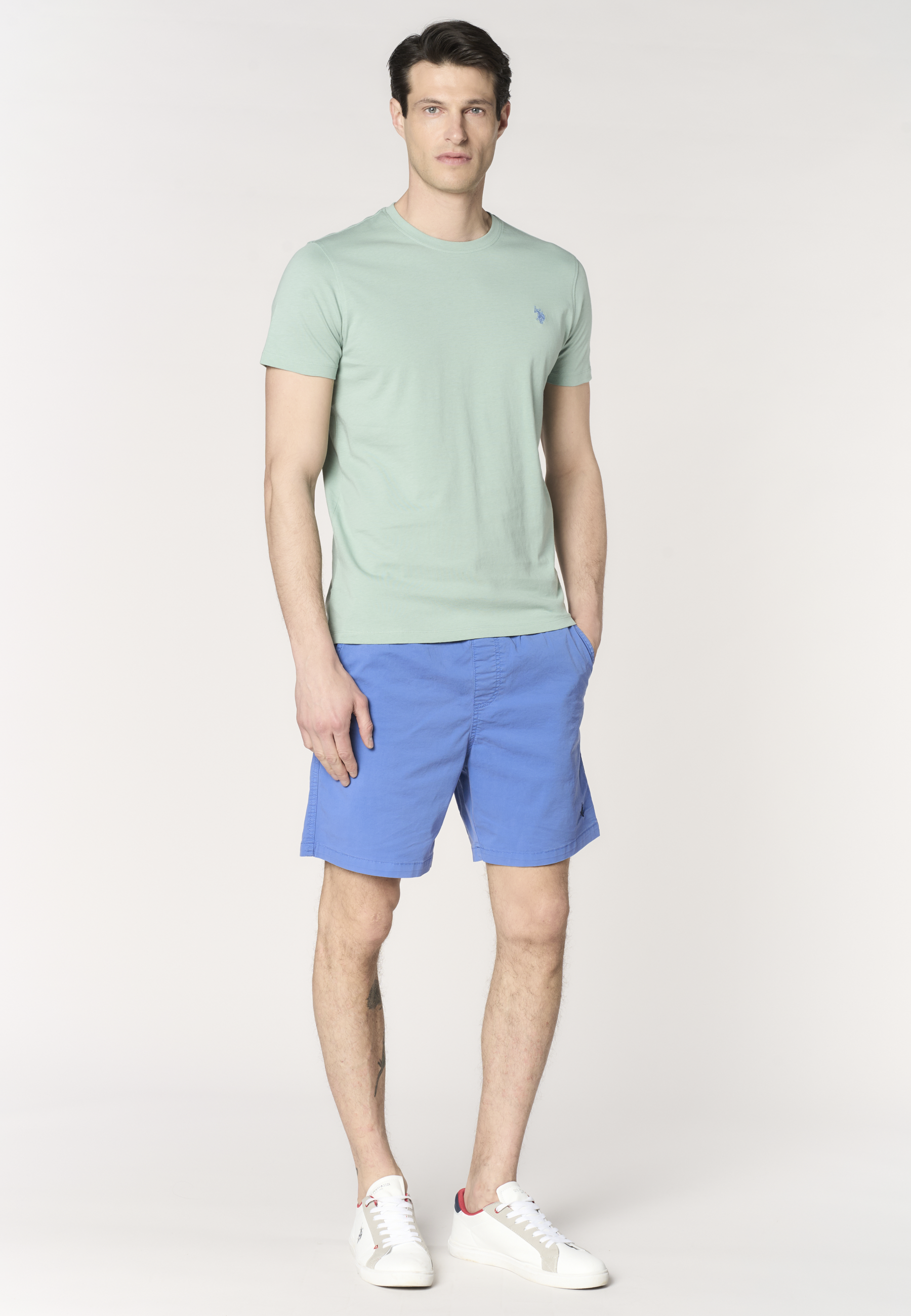 T-shirt girocollo in cotone