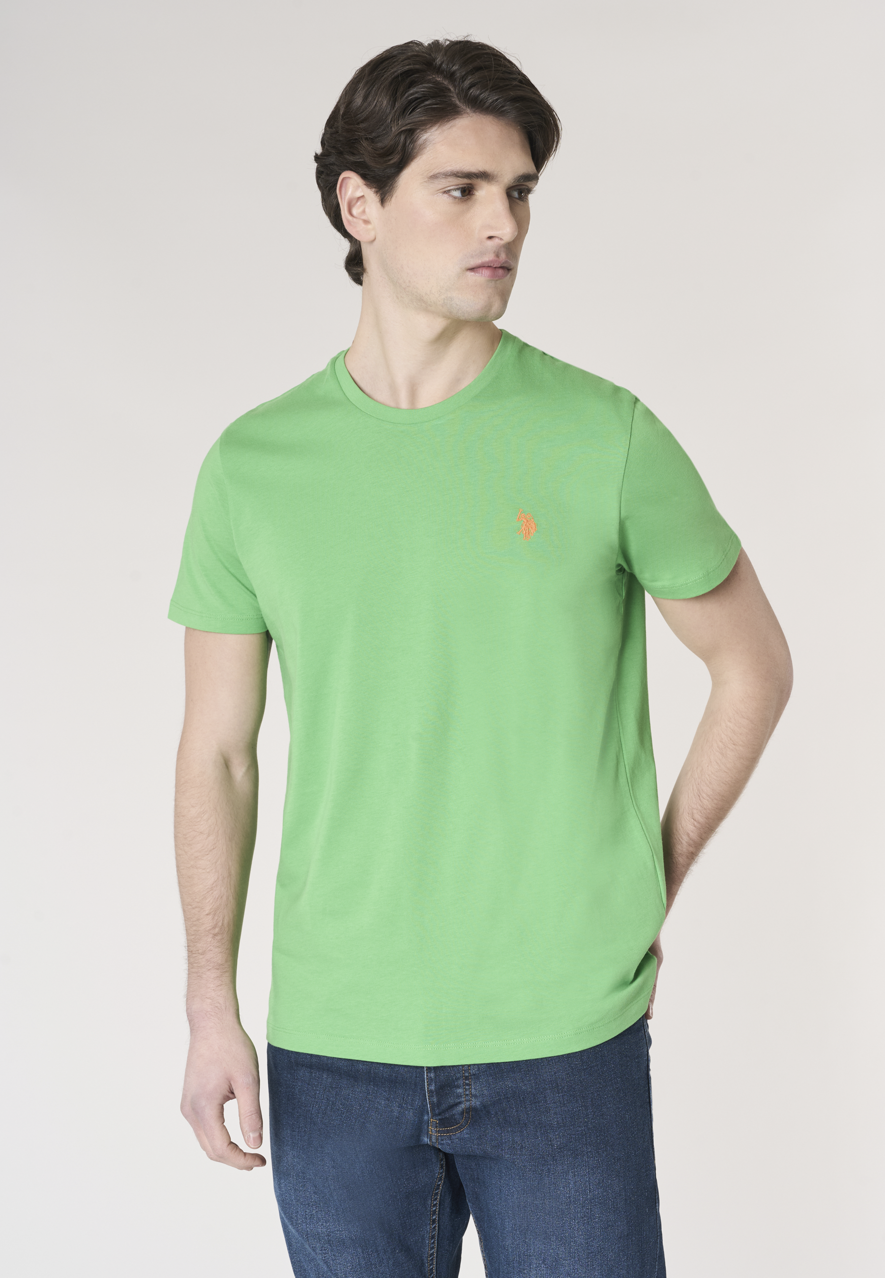 T-shirt girocollo in cotone