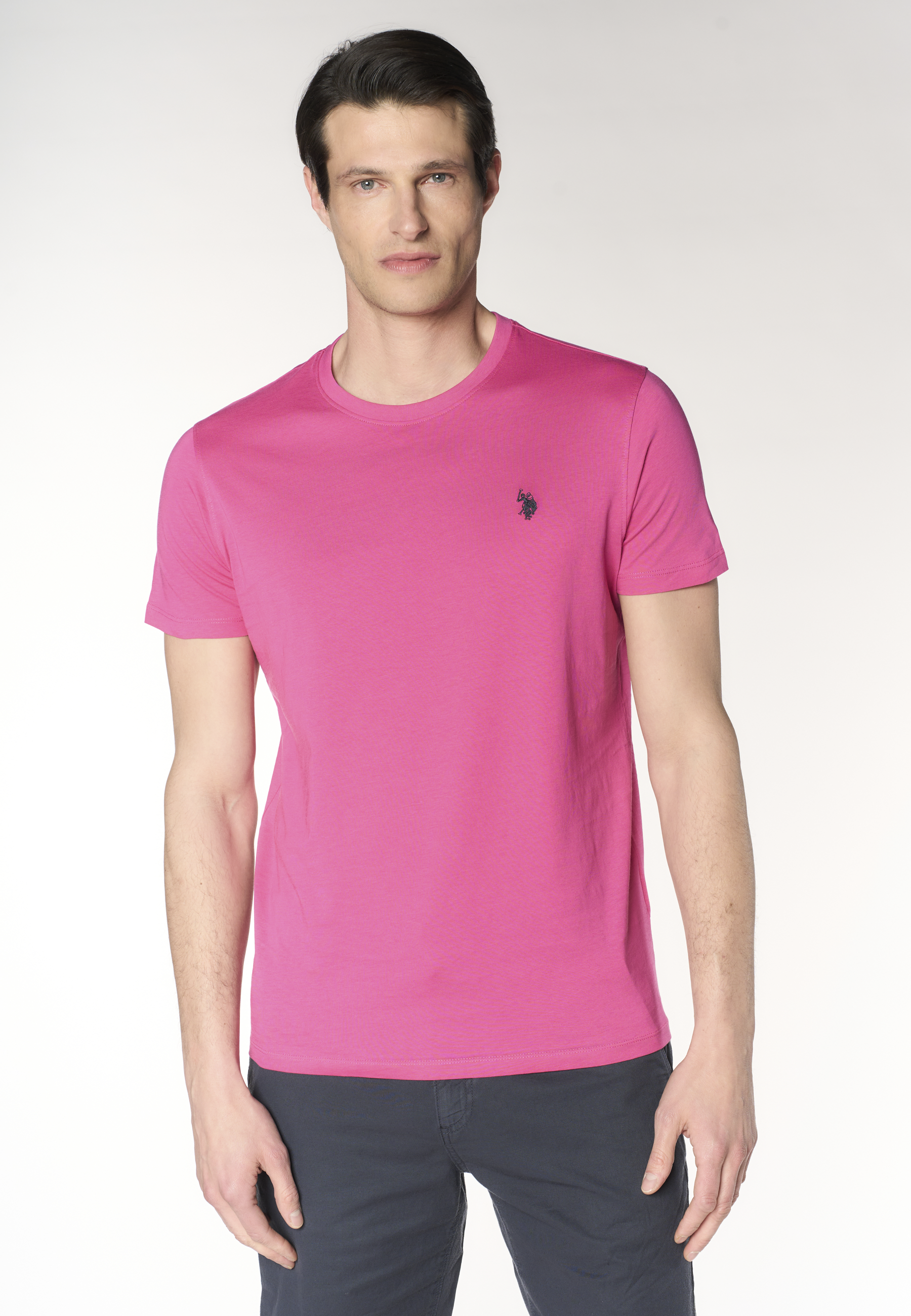 T-shirt girocollo in cotone