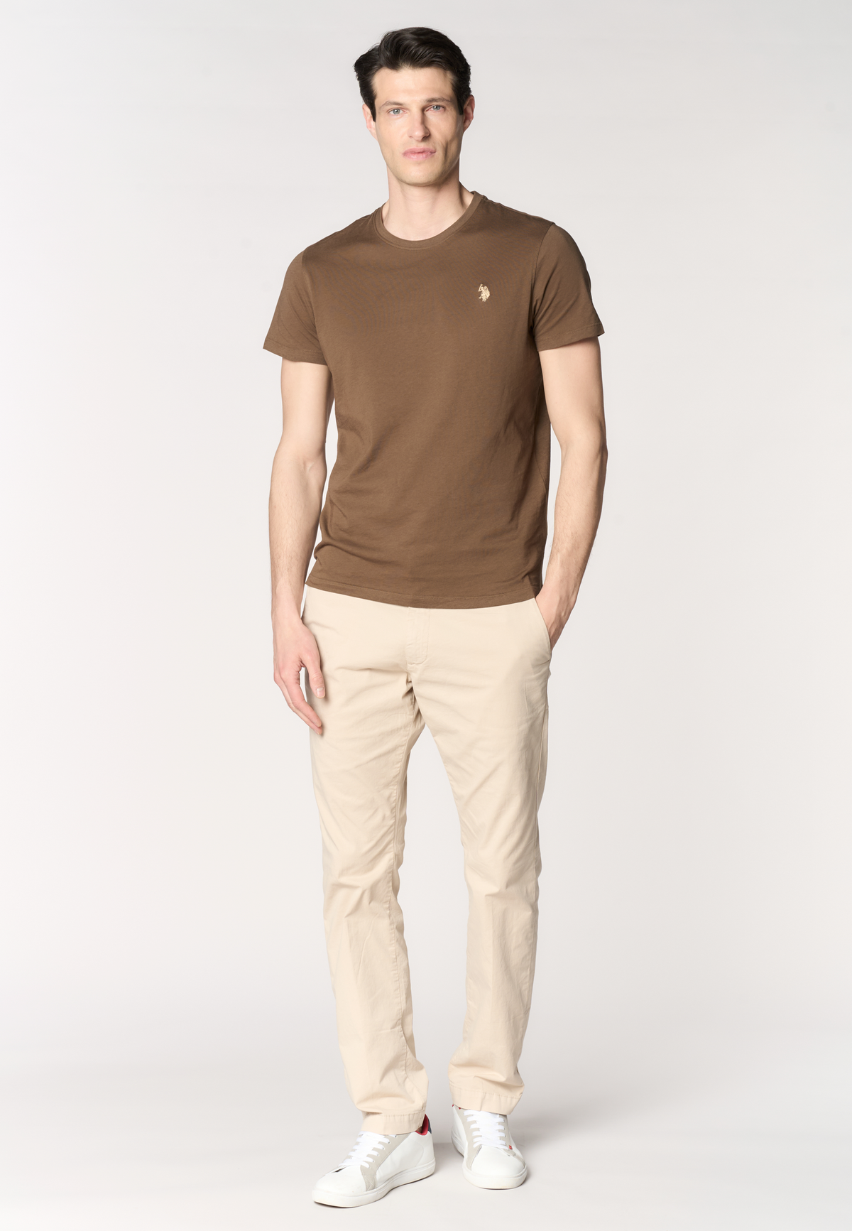 T-shirt girocollo in cotone
