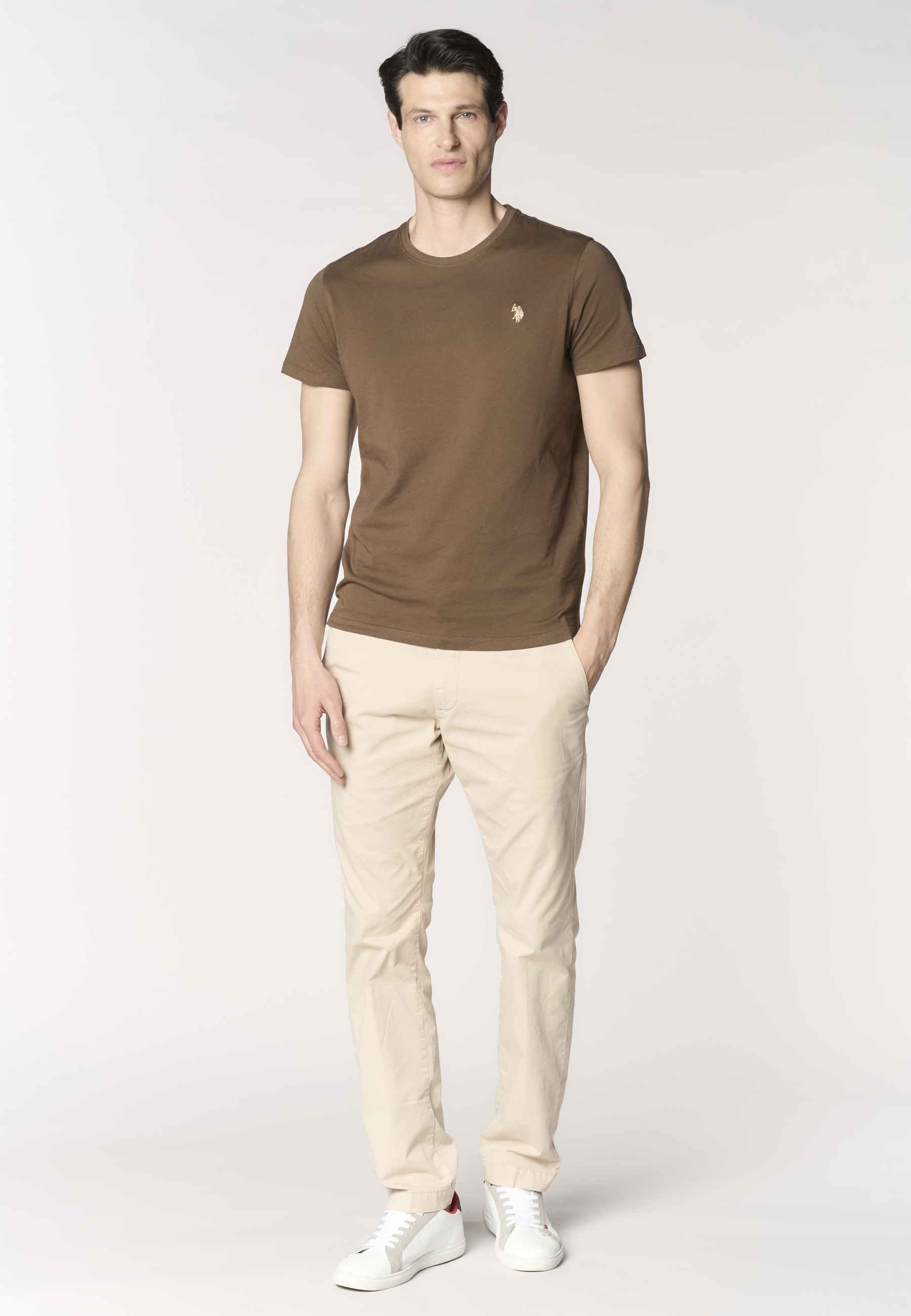 T-shirt girocollo in cotone