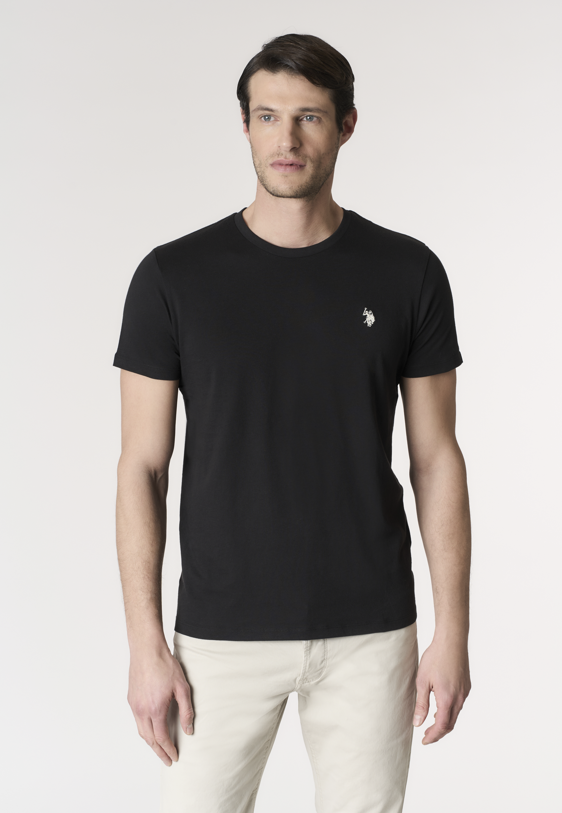 T-shirt girocollo in cotone