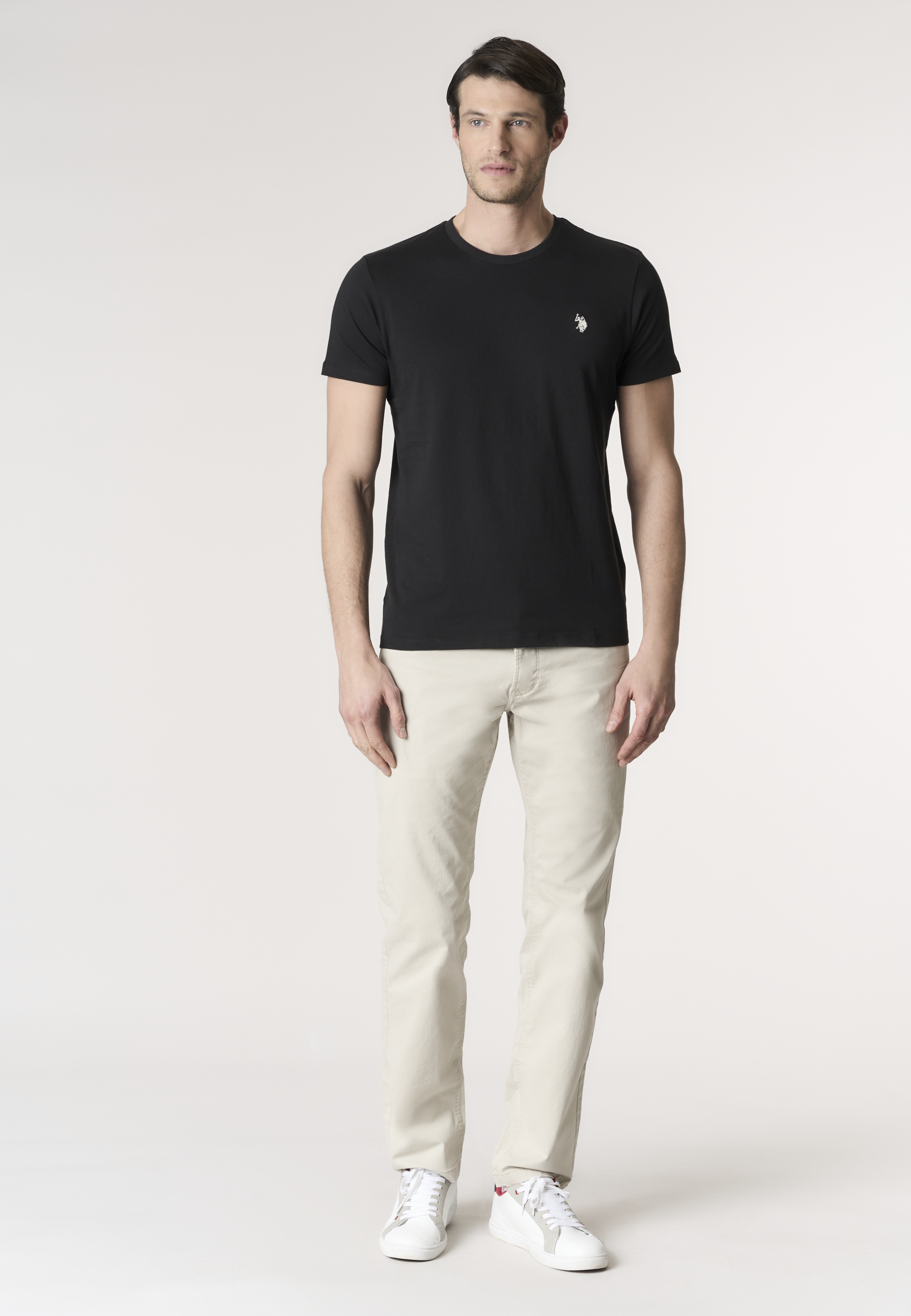 T-shirt girocollo in cotone