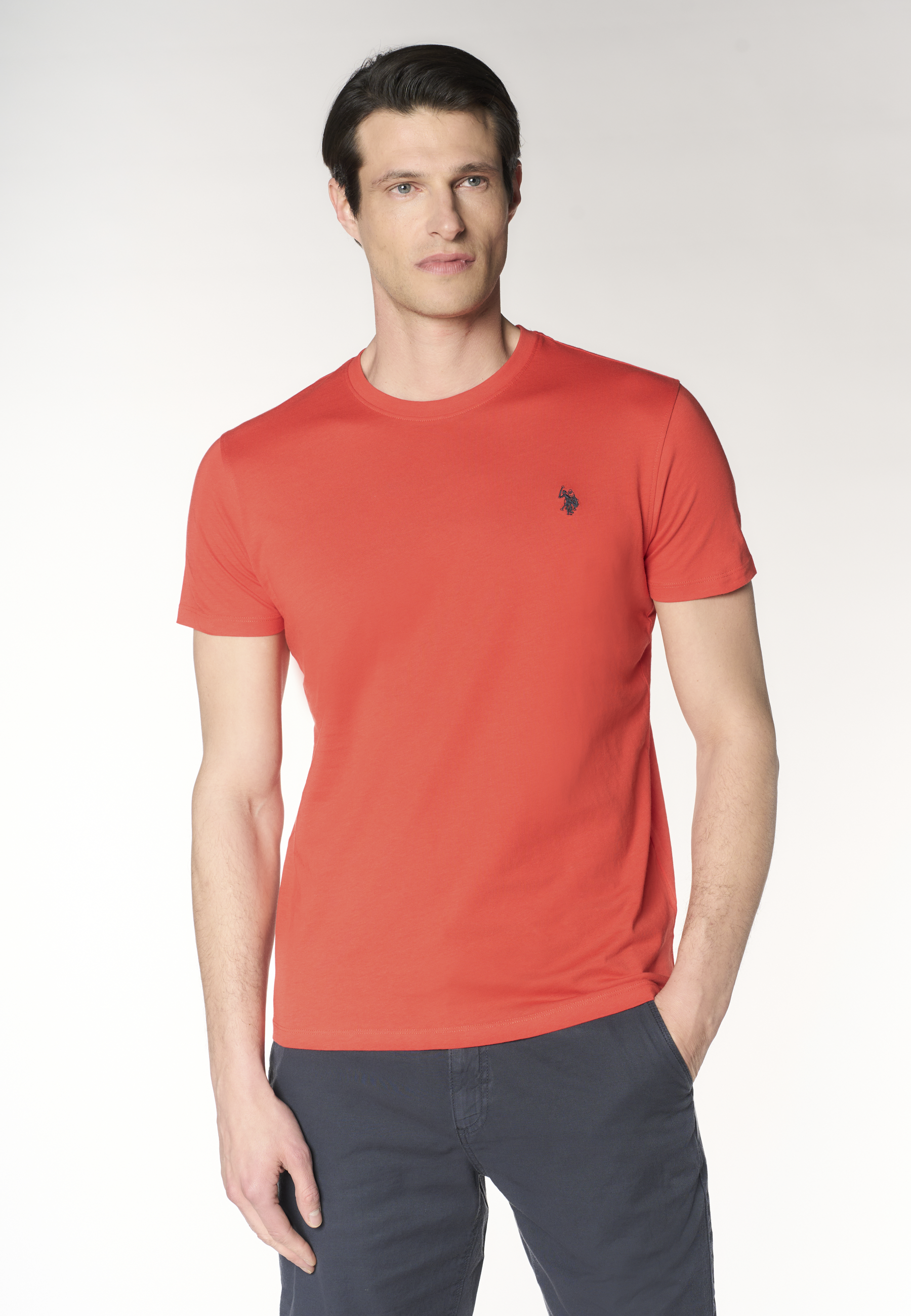 T-shirt girocollo in cotone