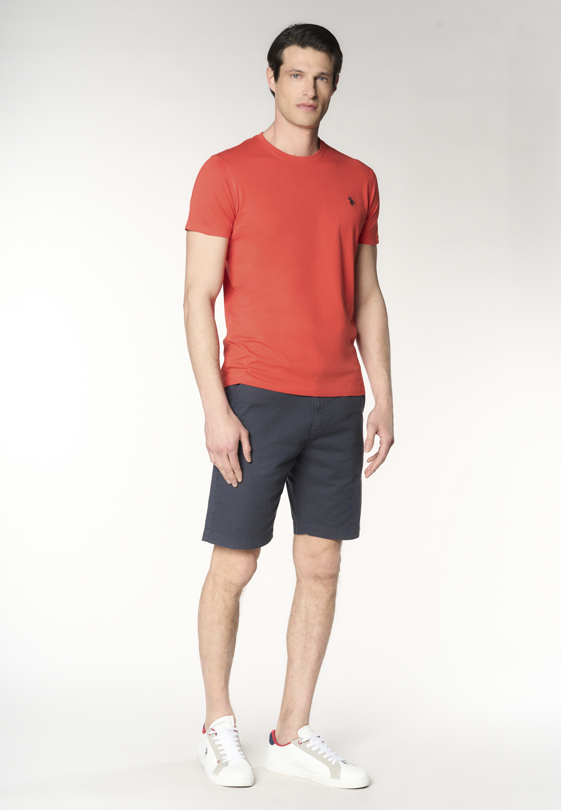 T-shirt girocollo in cotone