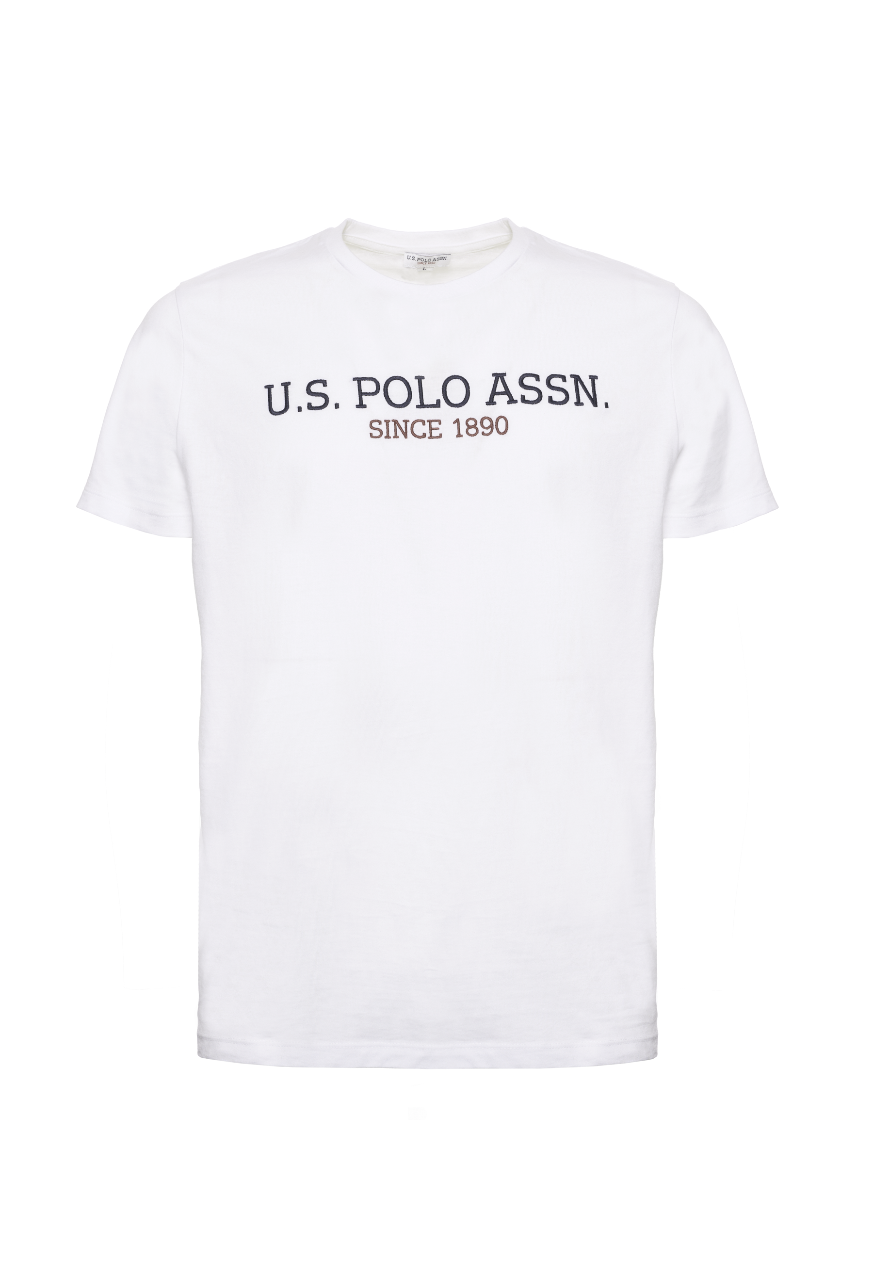 T-shirt a maniche corte in cotone con scritta frontale