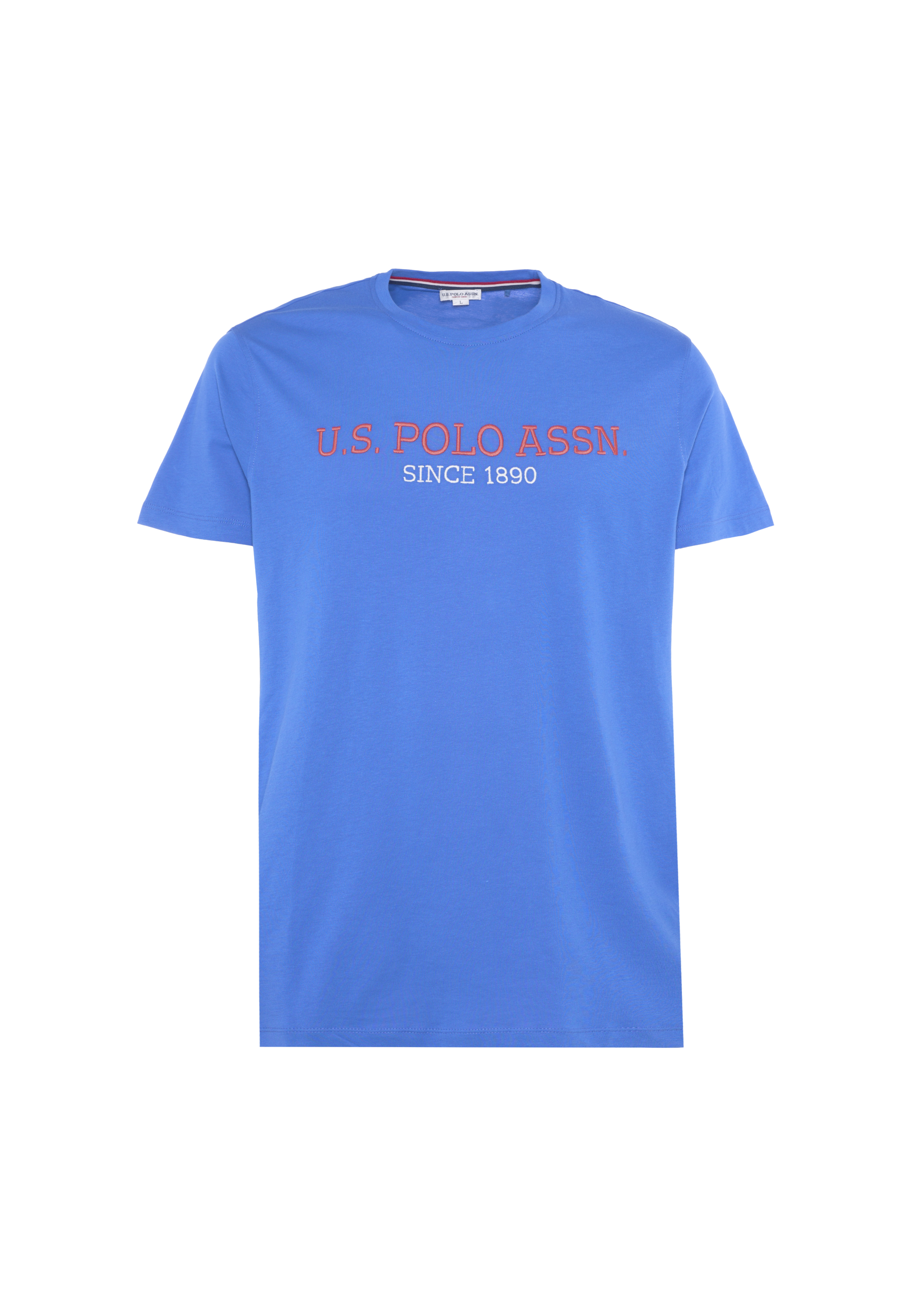 T-shirt a maniche corte in cotone con scritta frontale