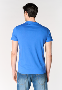 T-shirt a maniche corte in cotone con scritta frontale