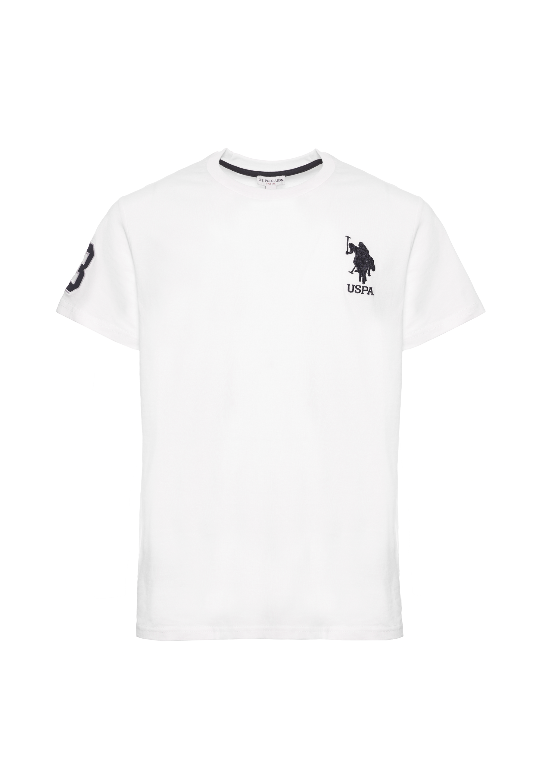 T-shirt da uomo a maniche corte con logo e numero ricamati