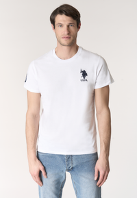 T-shirt da uomo a maniche corte con logo e numero ricamati