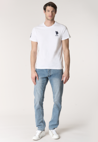 T-shirt da uomo a maniche corte con logo e numero ricamati