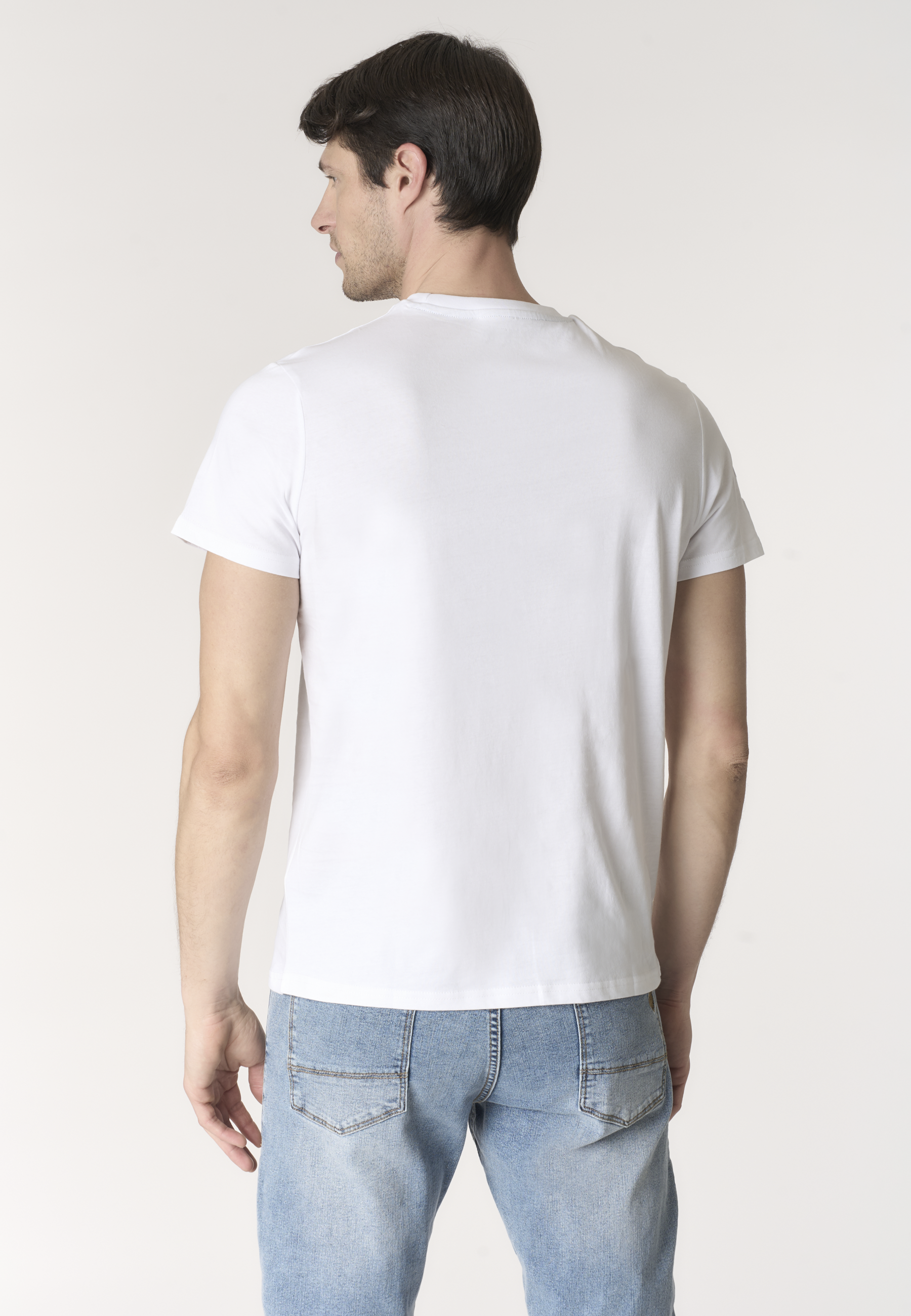 T-shirt da uomo a maniche corte con logo e numero ricamati