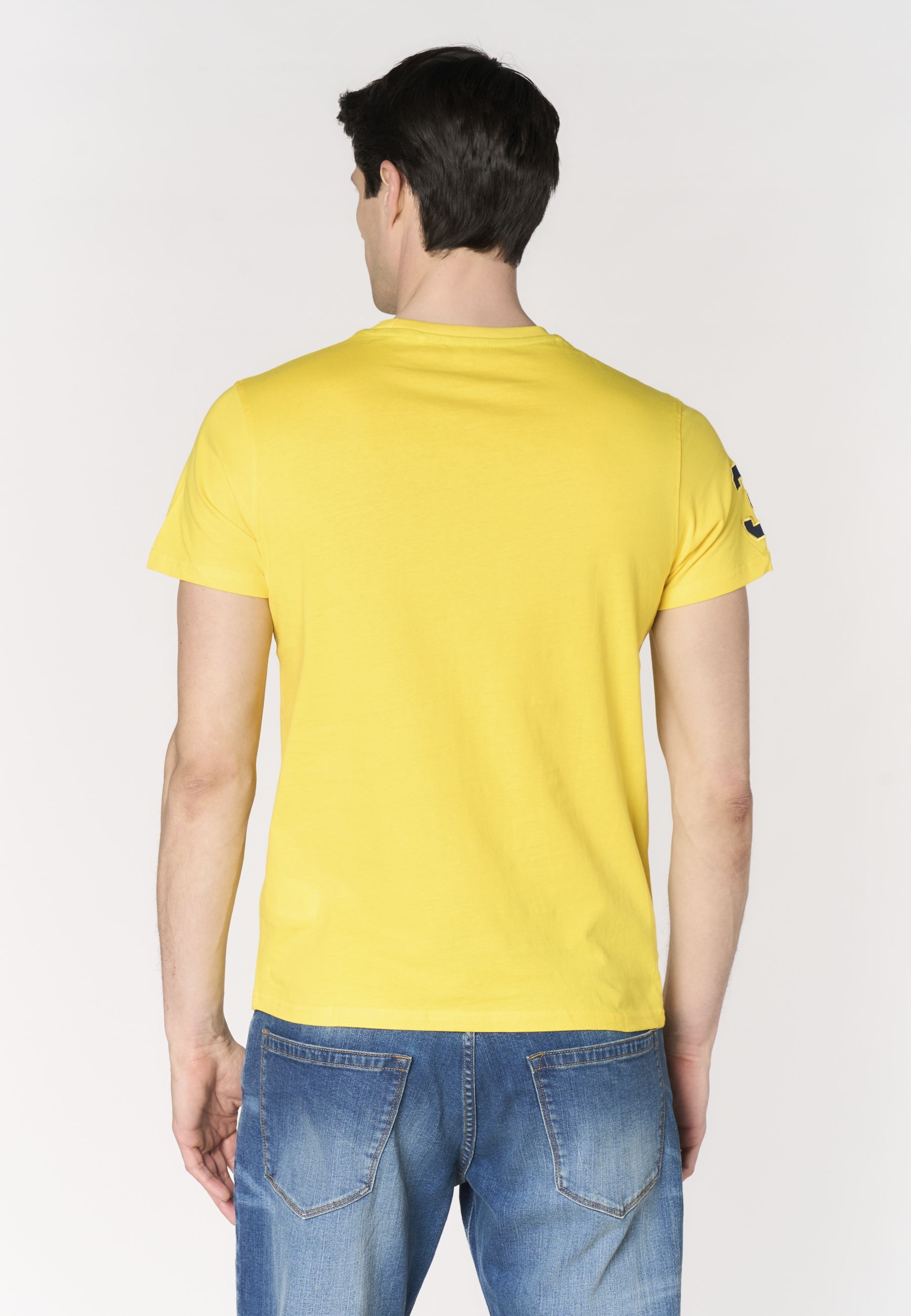 T-shirt da uomo a maniche corte con logo e numero ricamati