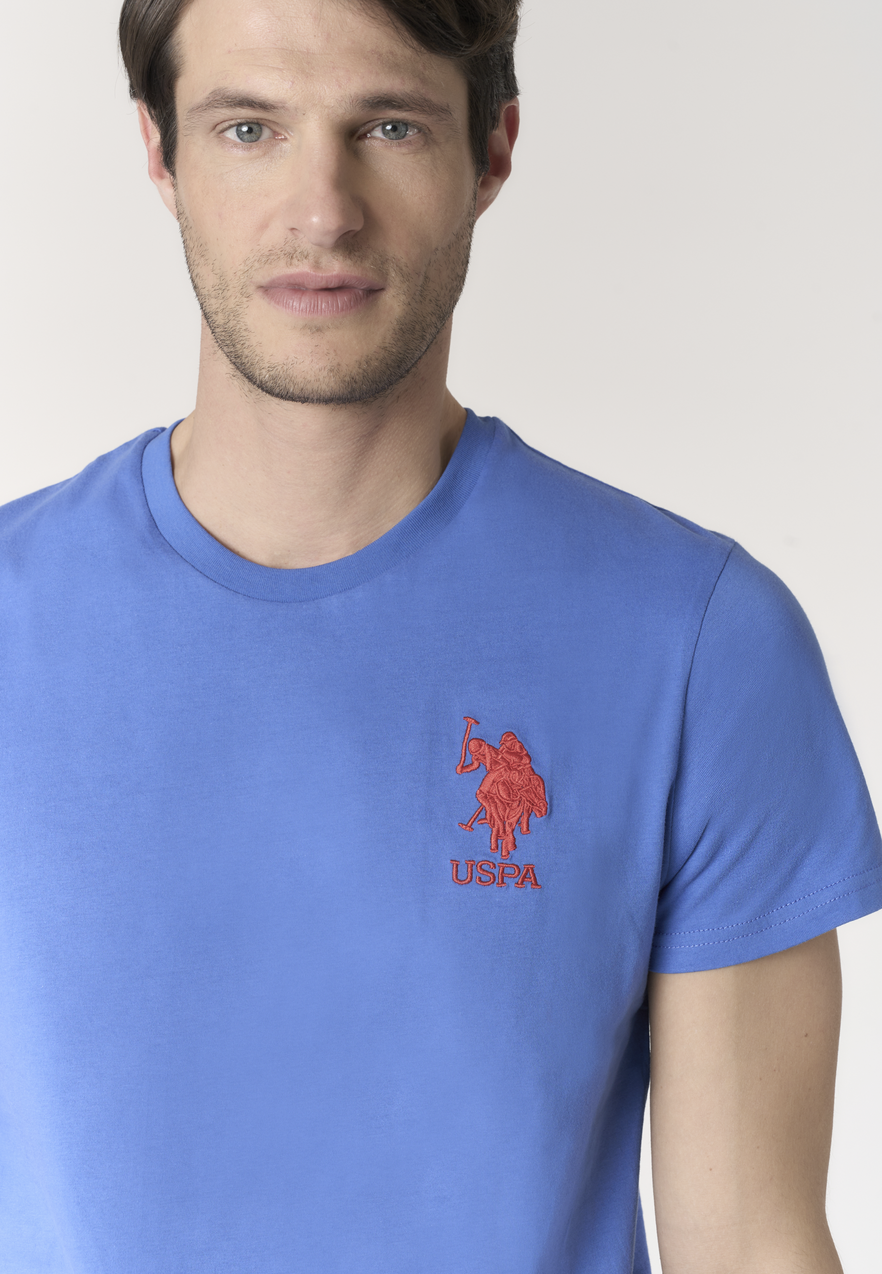 T-shirt da uomo a maniche corte con logo e numero ricamati