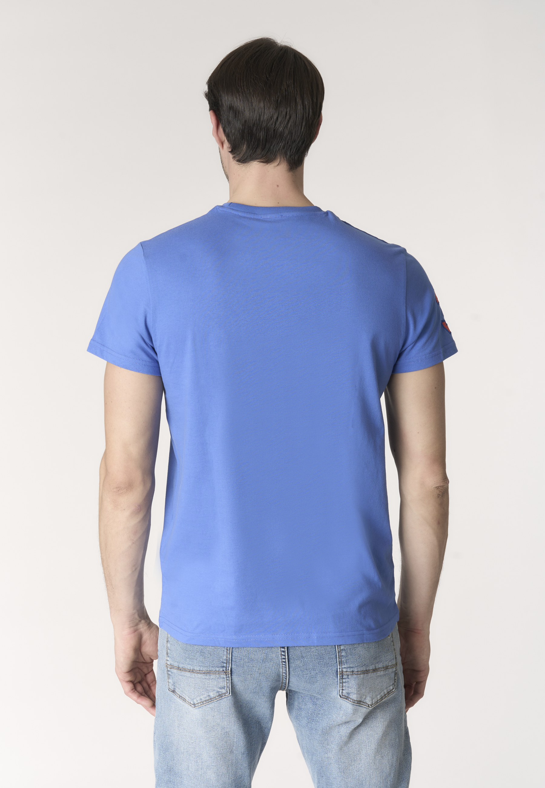 T-shirt da uomo a maniche corte con logo e numero ricamati