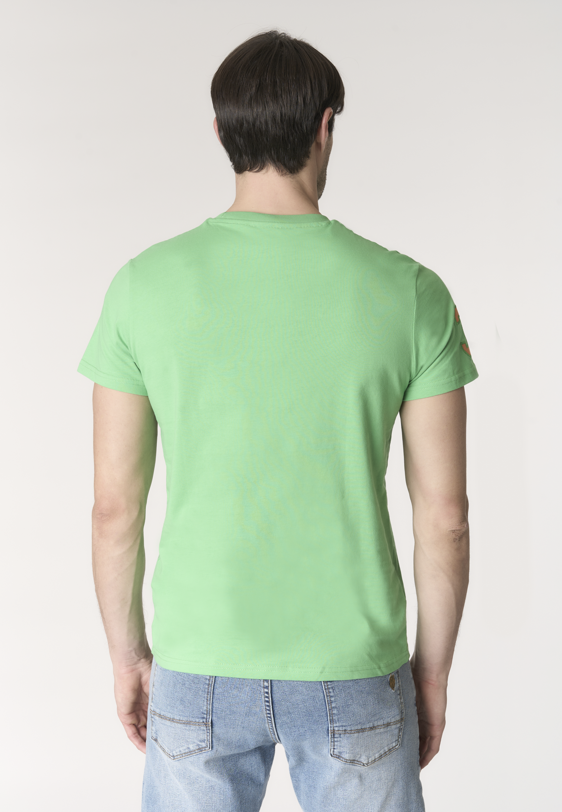 T-shirt da uomo a maniche corte con logo e numero ricamati
