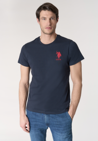 T-shirt da uomo a maniche corte con logo e numero ricamati