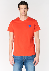 T-shirt da uomo a maniche corte con logo e numero ricamati