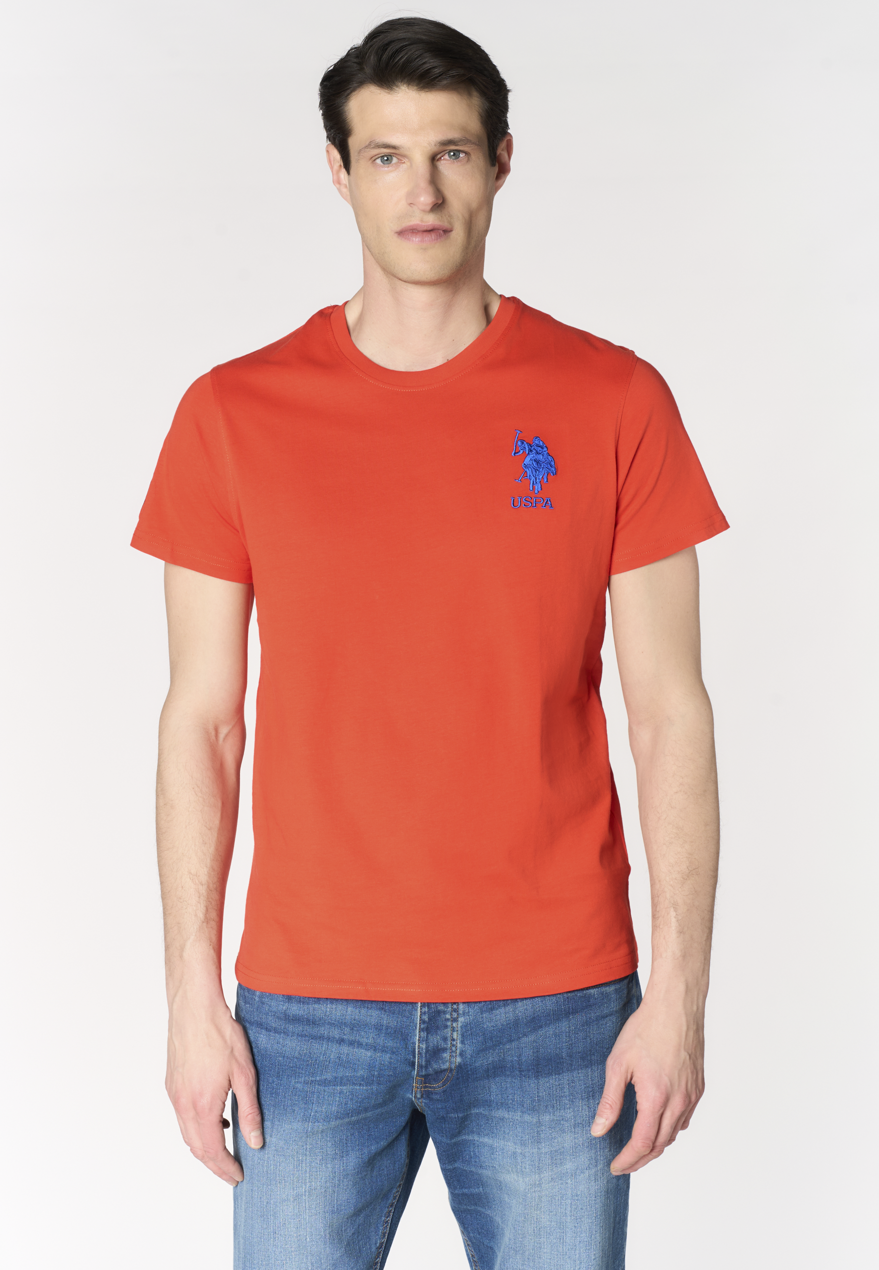 T-shirt da uomo a maniche corte con logo e numero ricamati