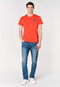 T-shirt da uomo a maniche corte con logo e numero ricamati