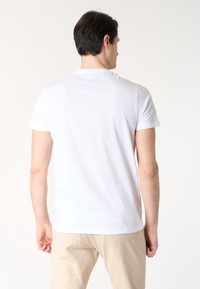 T-shirt uomo in cotone basic jersey con taschino e logo ricamato