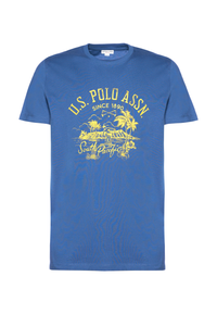 T-shirt da uomo a maniche corte in cotone con stampa frontale