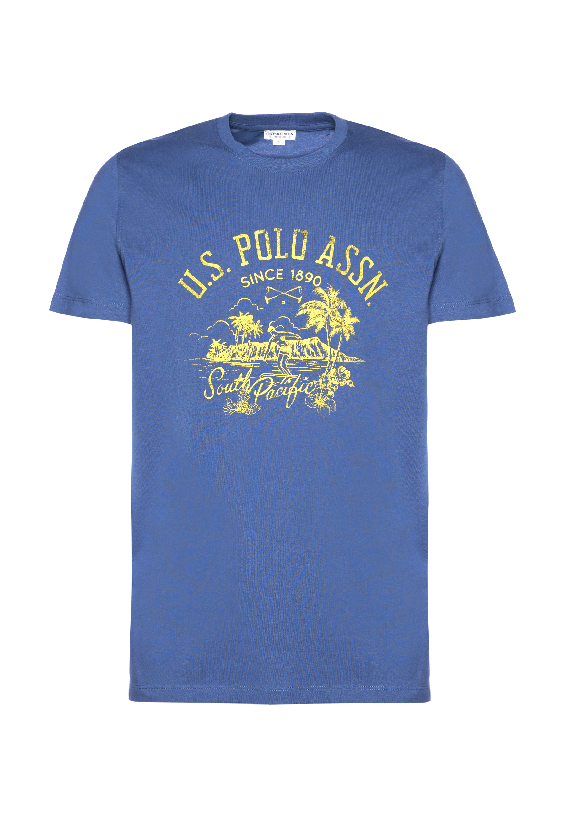 T-shirt da uomo a maniche corte in cotone con stampa frontale