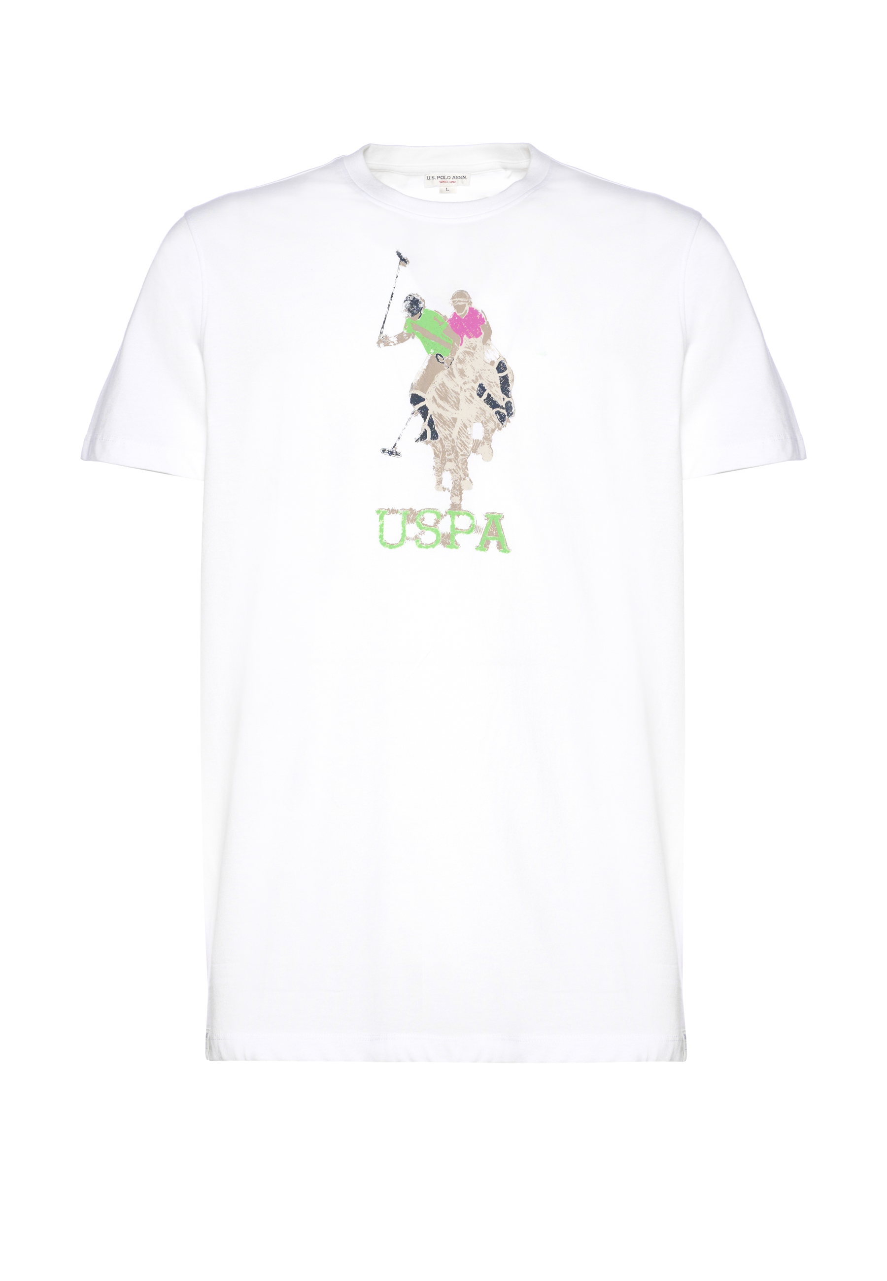 T-Shirt in cotone con grafica USPA frontale