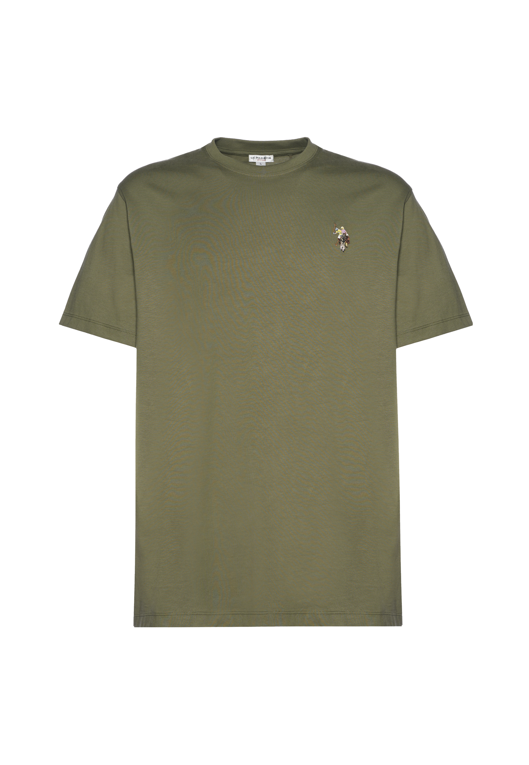 T-shirt girocollo da uomo a maniche corte con logo colorato