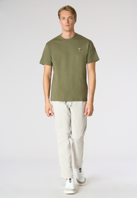T-shirt girocollo da uomo a maniche corte con logo colorato