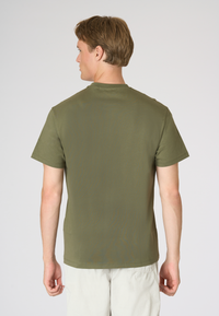 T-shirt girocollo da uomo a maniche corte con logo colorato