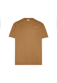 T-shirt girocollo da uomo a maniche corte con logo colorato
