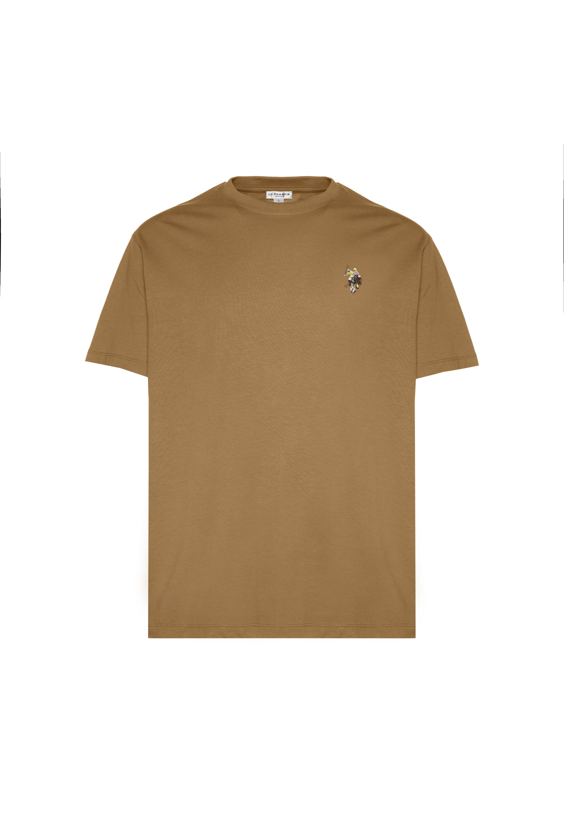 T-shirt girocollo da uomo a maniche corte con logo colorato