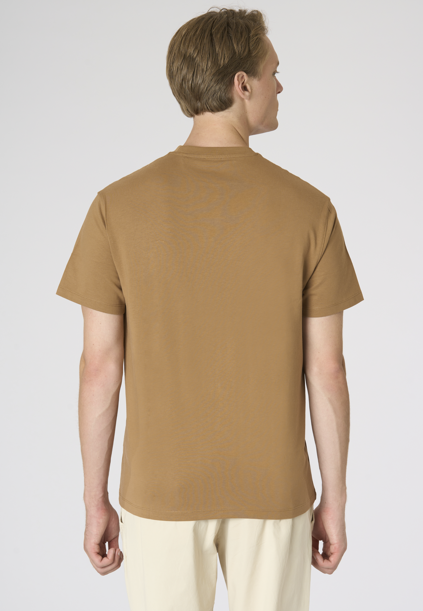 T-shirt girocollo da uomo a maniche corte con logo colorato