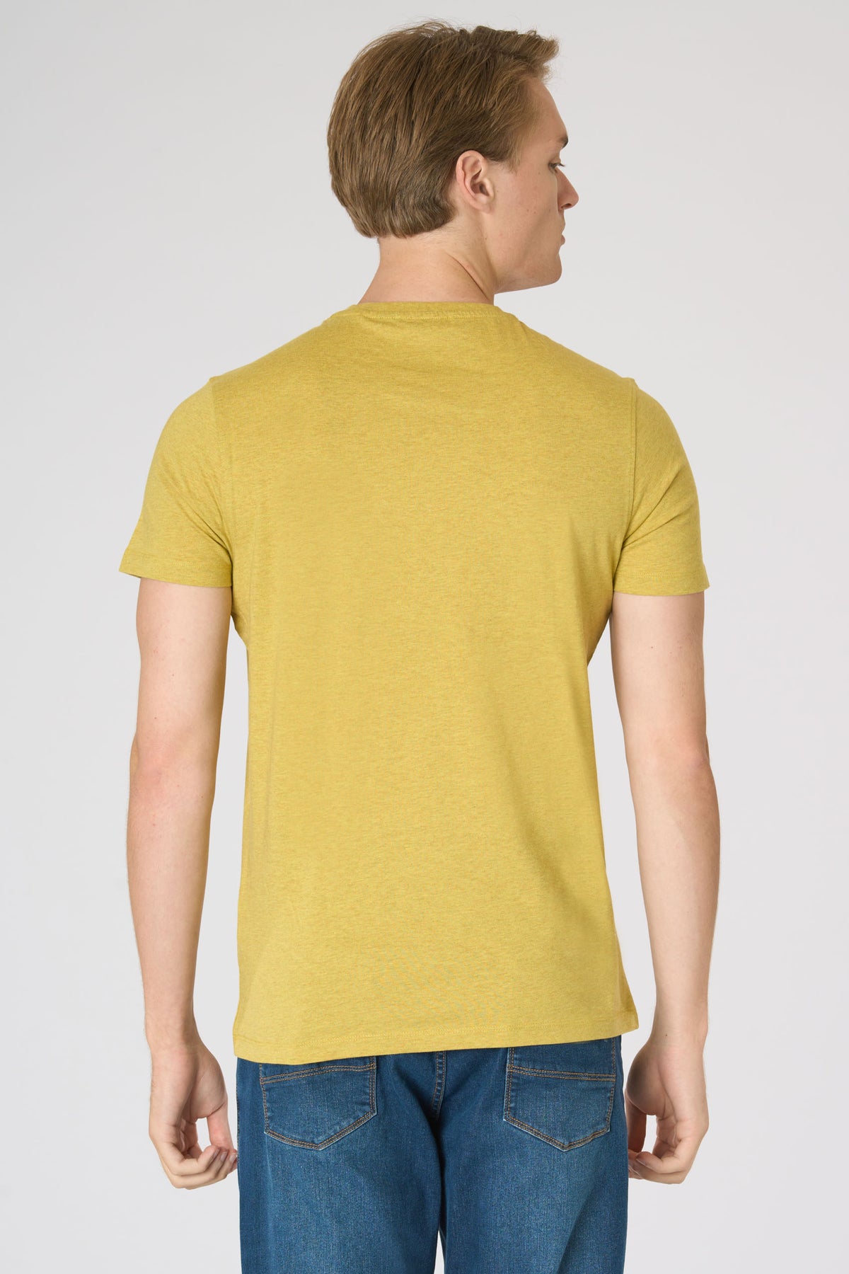 T-shirt in cotone melange con logo ricamato