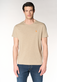T-shirt in cotone melange Premium Quality con logo ricamato