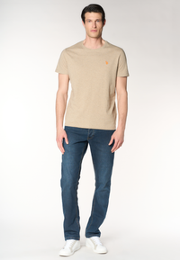 T-shirt in cotone melange Premium Quality con logo ricamato