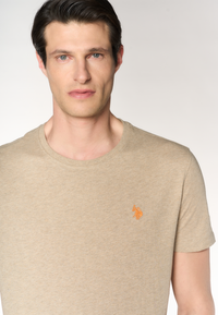 T-shirt in cotone melange Premium Quality con logo ricamato