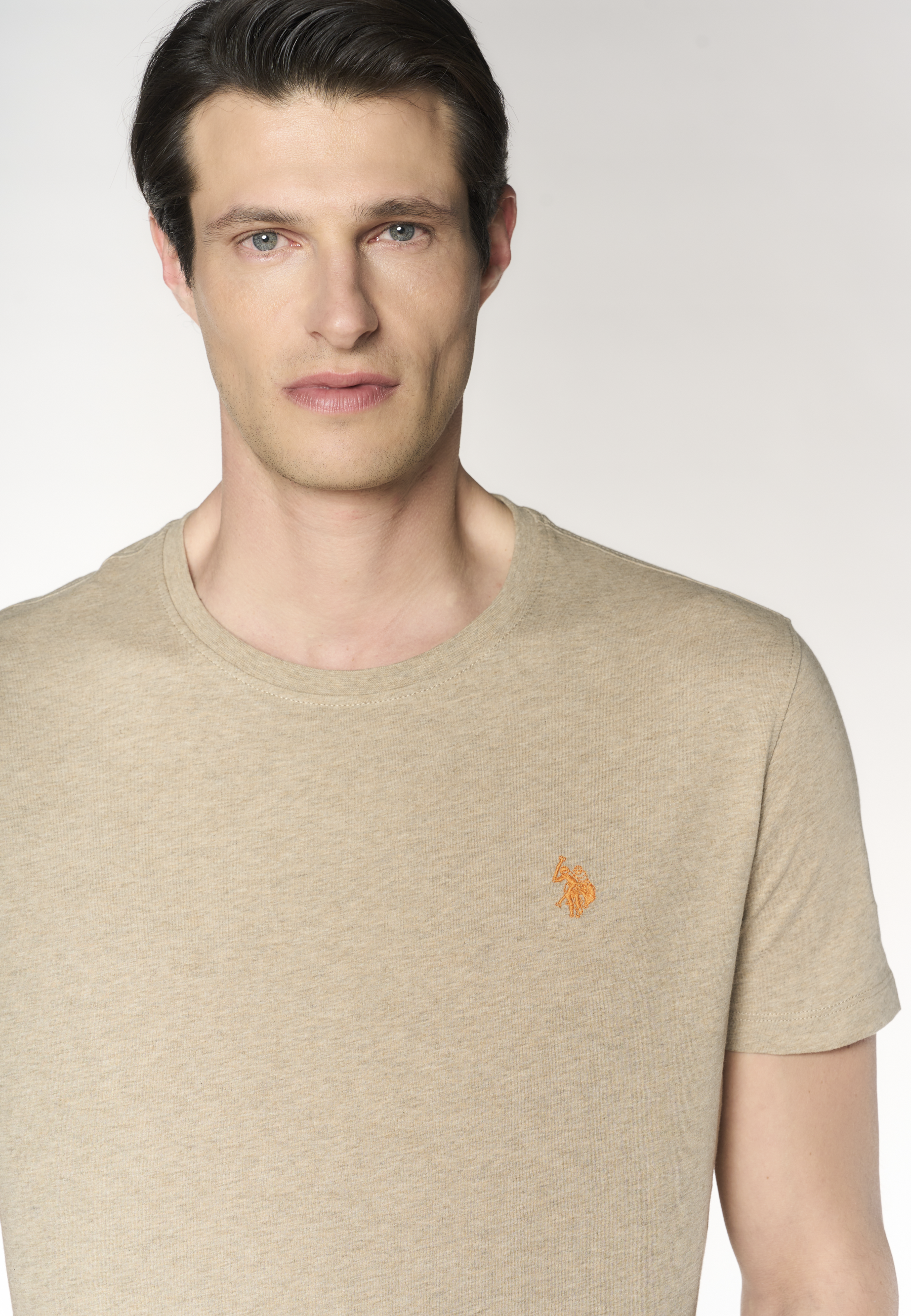 T-shirt in cotone melange Premium Quality con logo ricamato