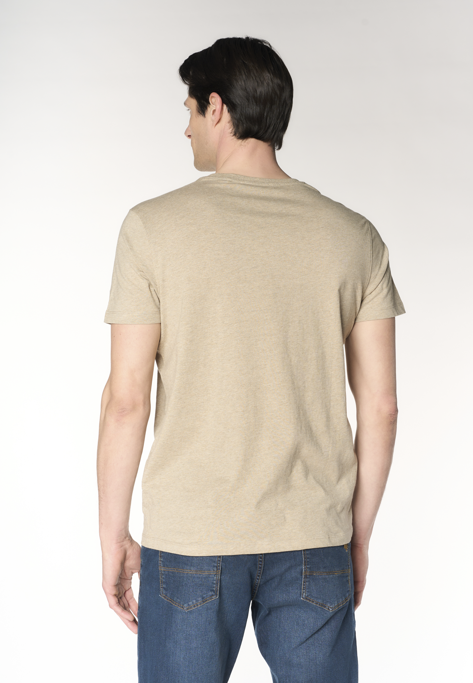 T-shirt in cotone melange Premium Quality con logo ricamato