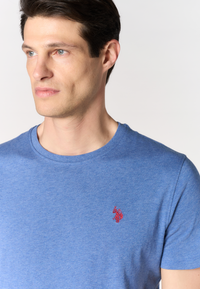 T-shirt in cotone melange Premium Quality con logo ricamato
