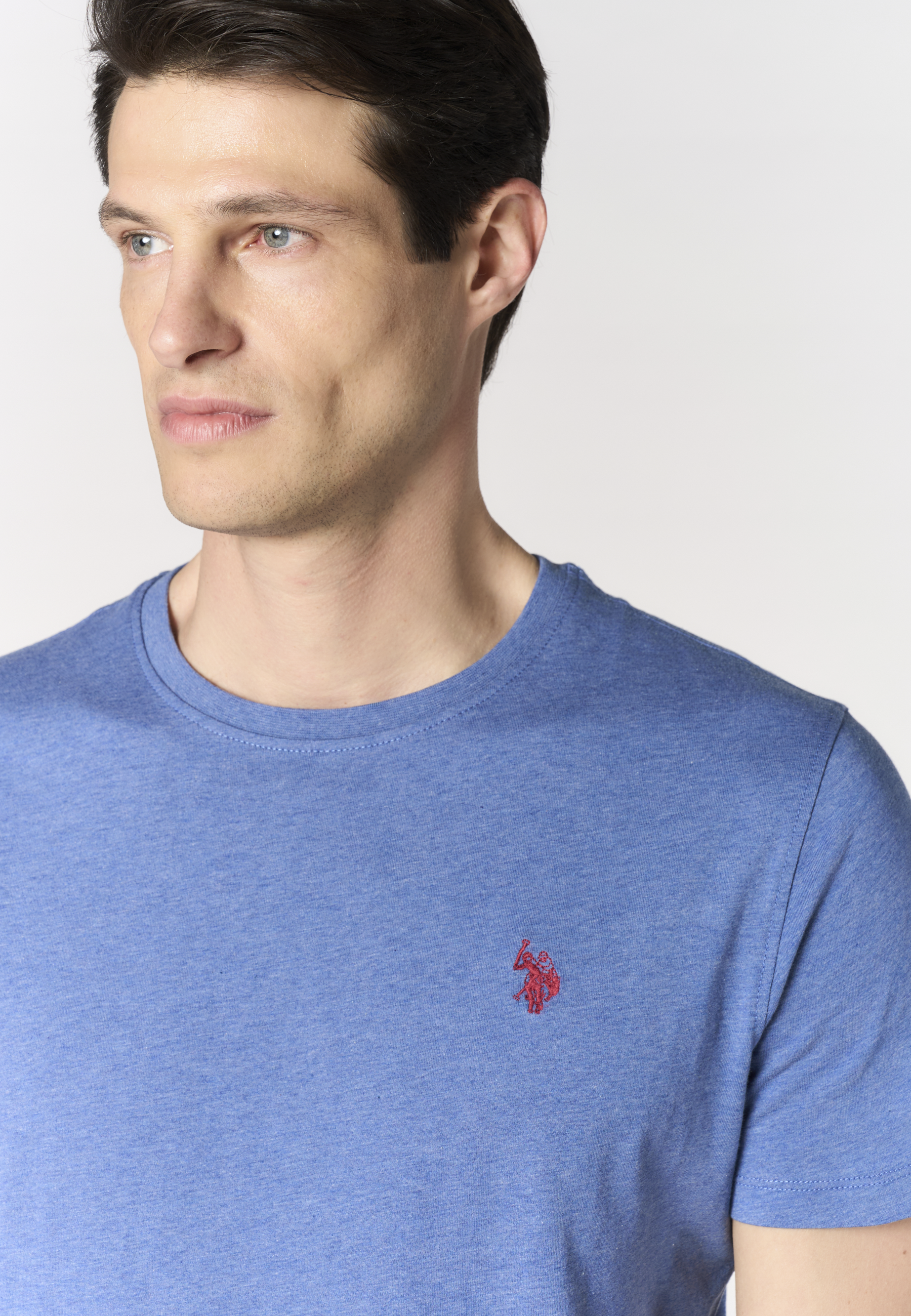 T-shirt in cotone melange Premium Quality con logo ricamato
