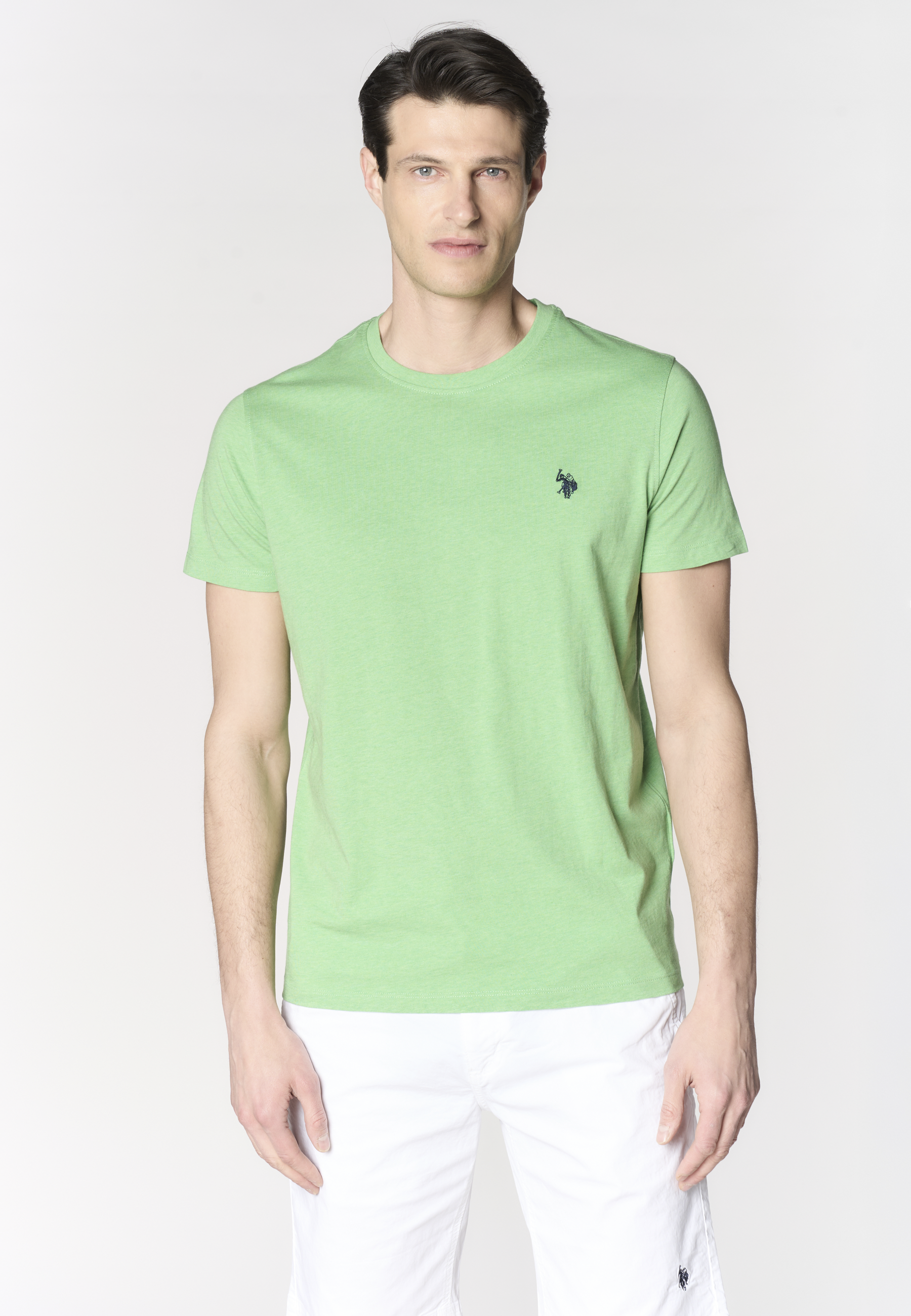 T-shirt in cotone melange Premium Quality con logo ricamato