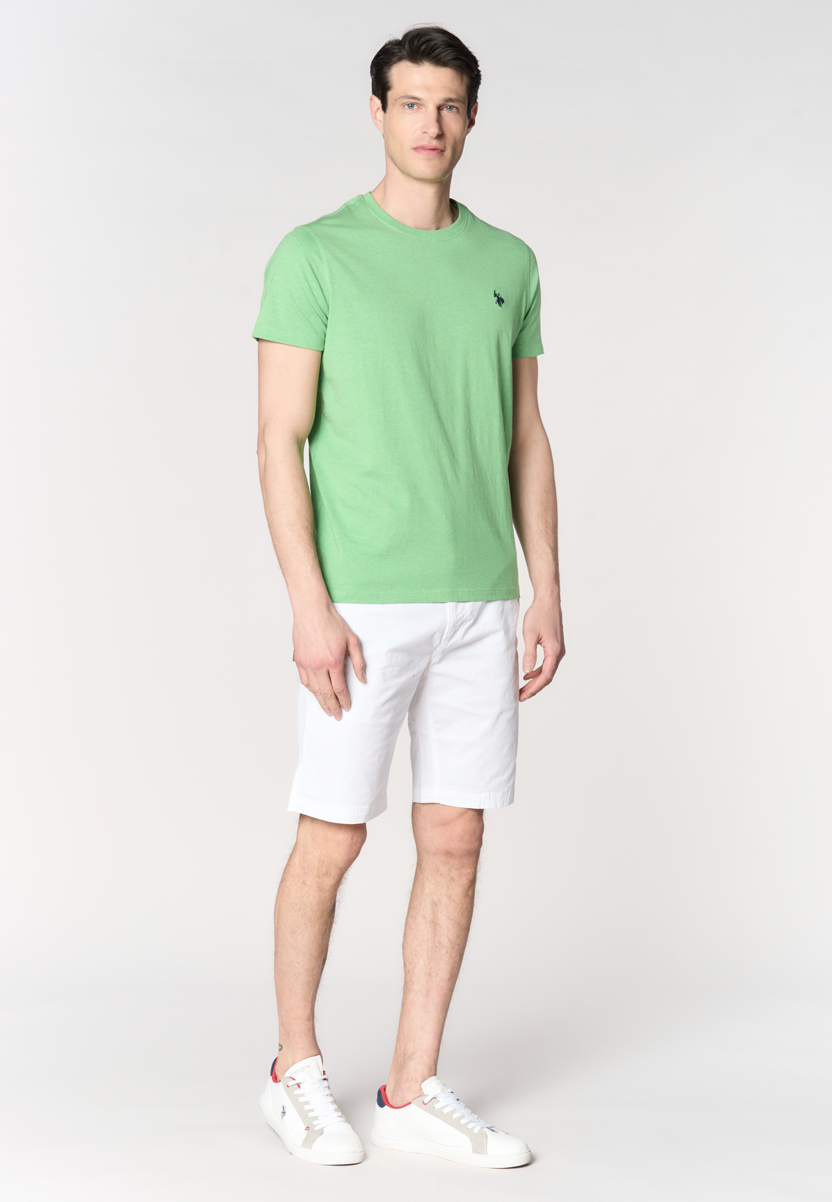 T-shirt in cotone melange Premium Quality con logo ricamato