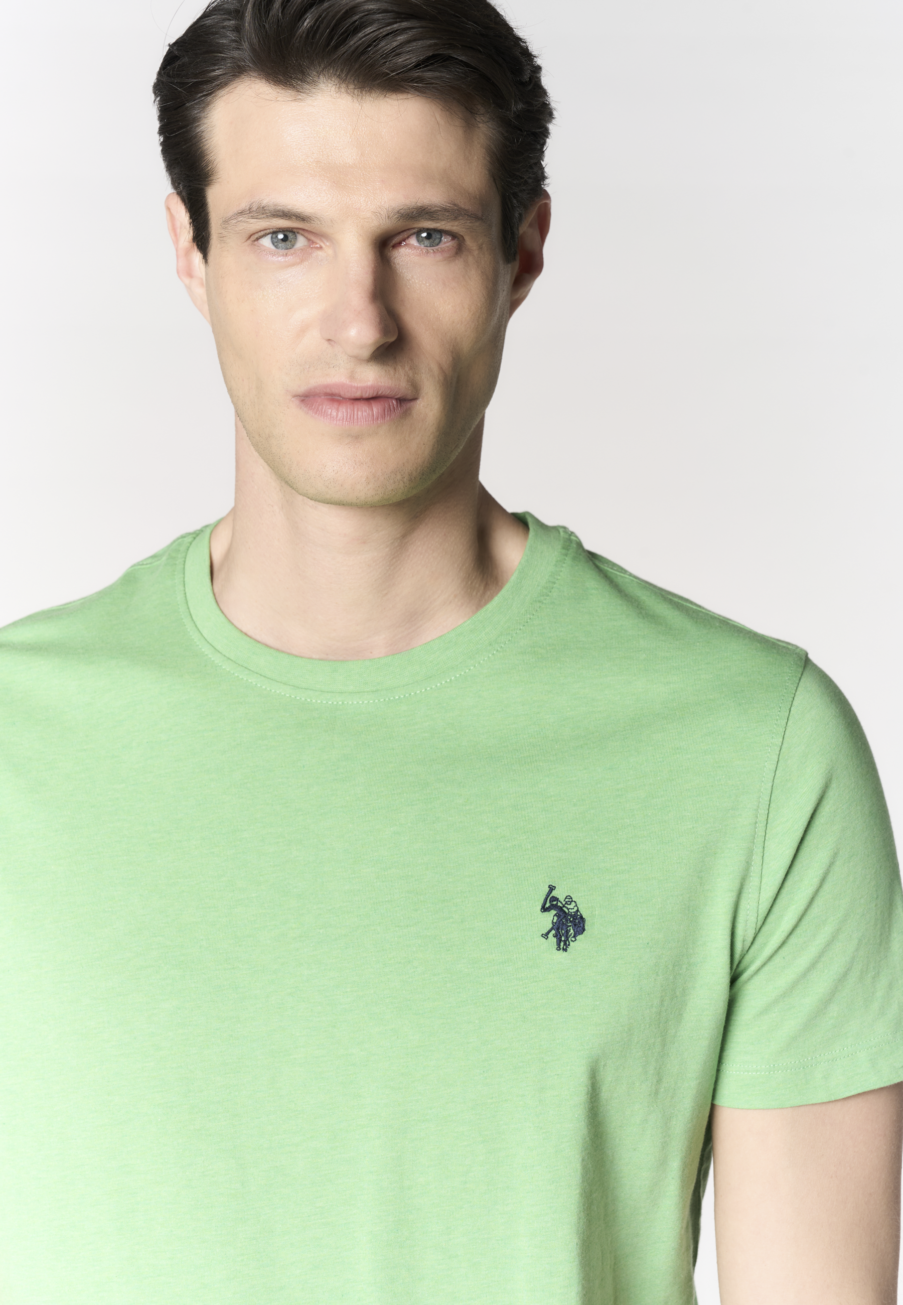 T-shirt in cotone melange Premium Quality con logo ricamato
