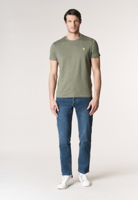 T-shirt in cotone melange Premium Quality con logo ricamato