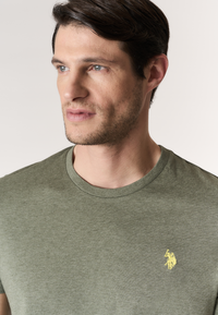 T-shirt in cotone melange Premium Quality con logo ricamato