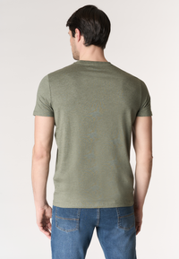 T-shirt in cotone melange Premium Quality con logo ricamato