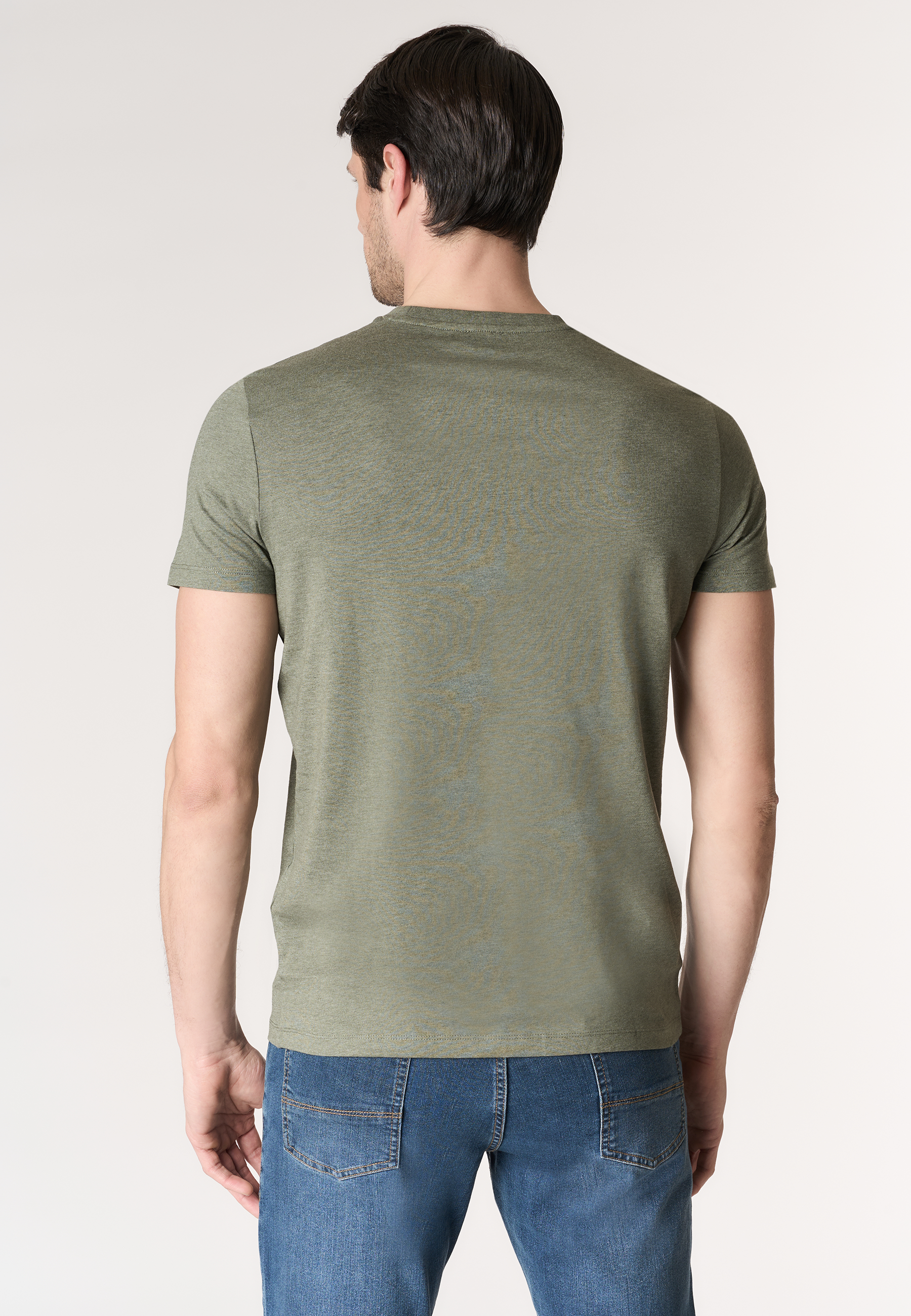 T-shirt in cotone melange Premium Quality con logo ricamato